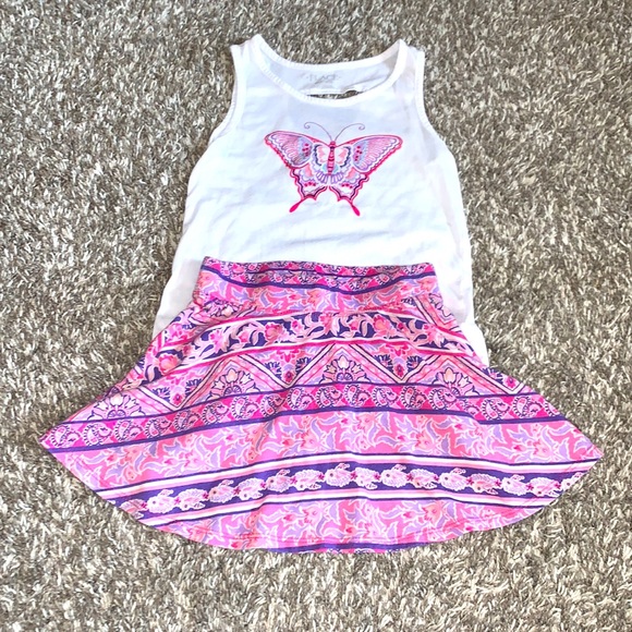 Children’s Place Skort & Butterfly Tank